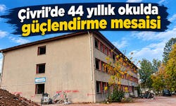 Çivril’de 44 yıllık okulda güçlendirme mesaisi