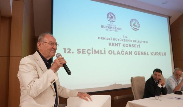 Denizli Kent Konseyi'nde güven tazeledi! Ali Marım yeniden başkan seçildi