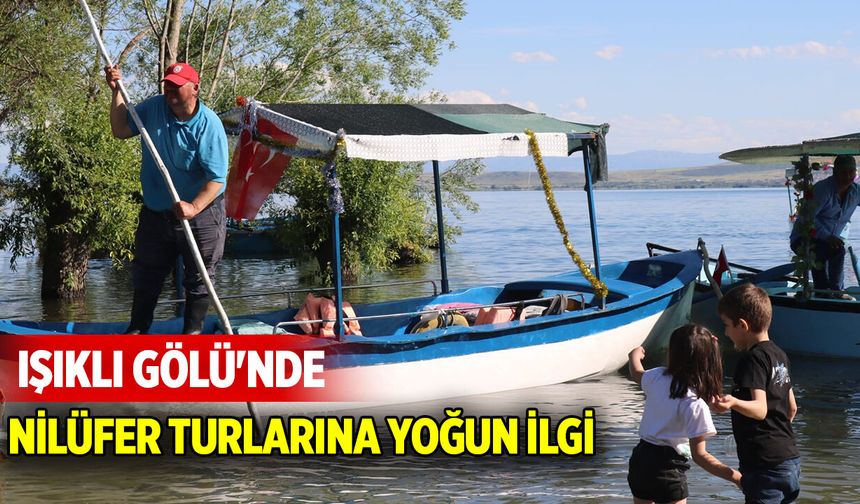 Işıklı Gölü'nde Nilüfer turlarına yoğun ilgi