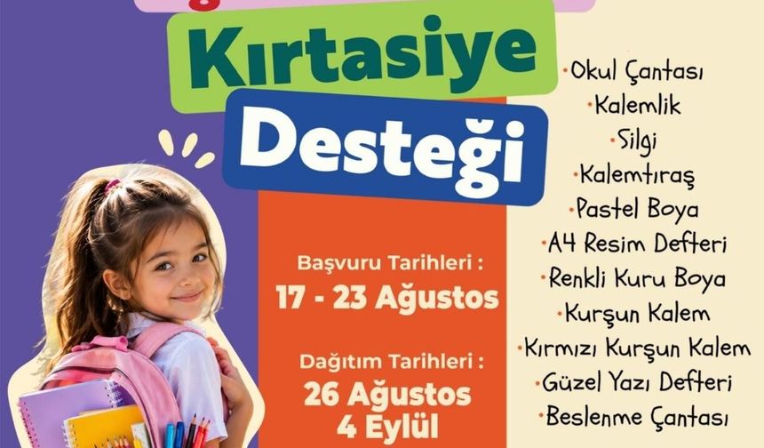 Denizli Büyükşehir’den miniklere “Okula Merhaba” desteği