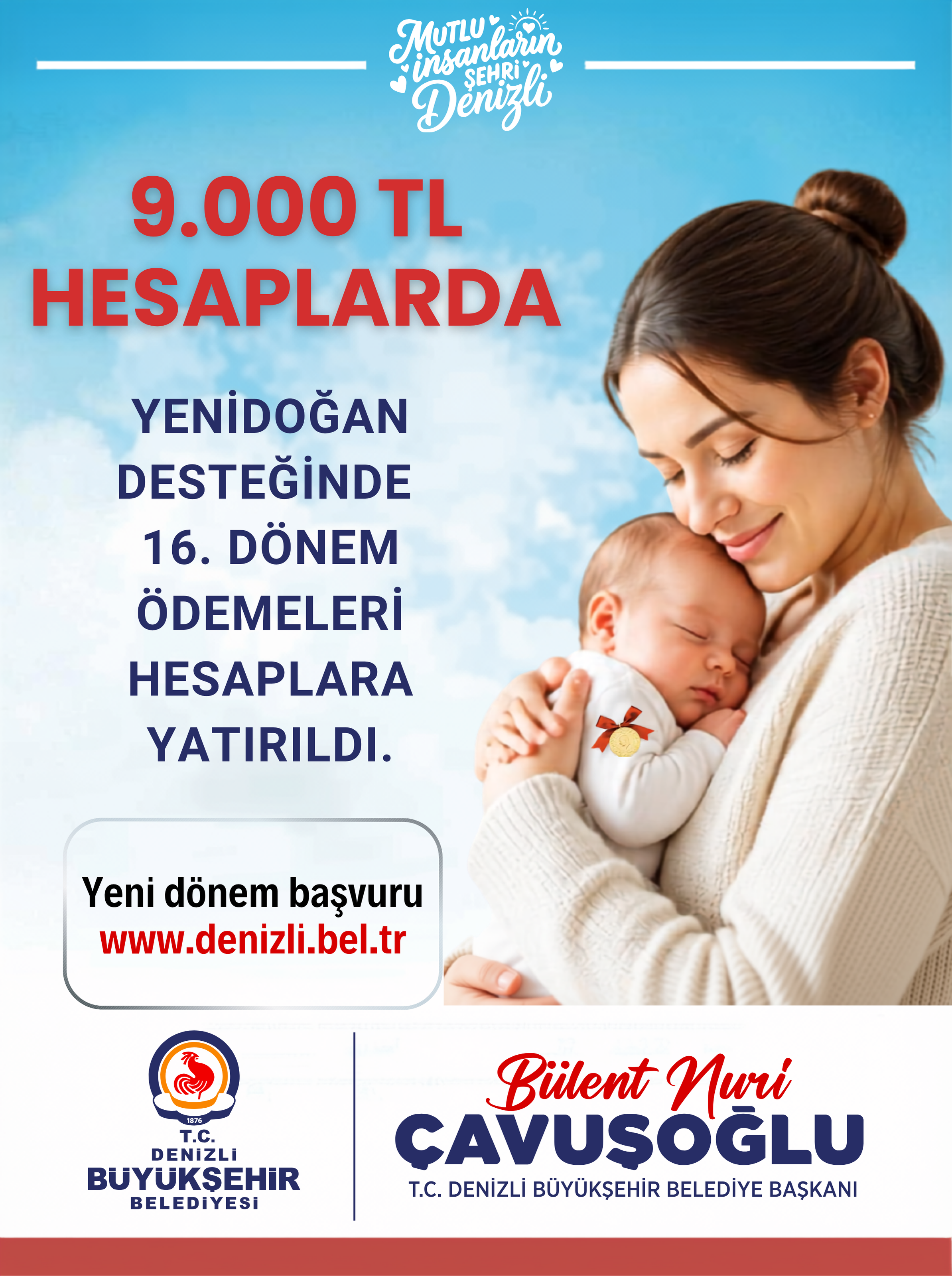 Denizli Büyükşehir’den Annelere Yenidoğan Desteği (1)